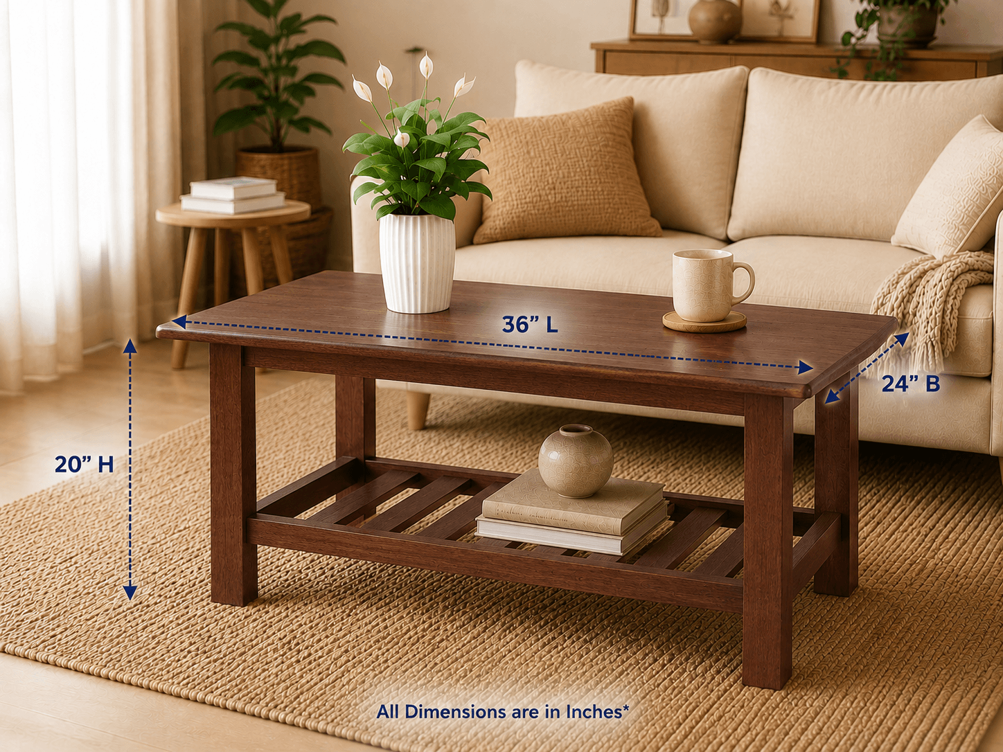 Wooden Coffee Table image 3