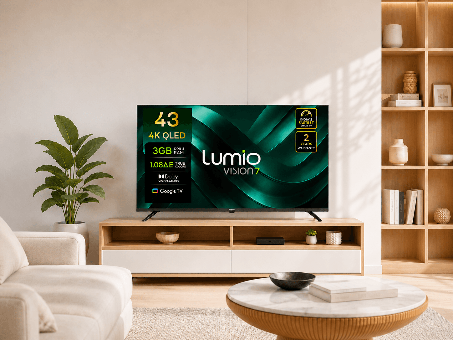 Lumio 43" QLED Smart TV