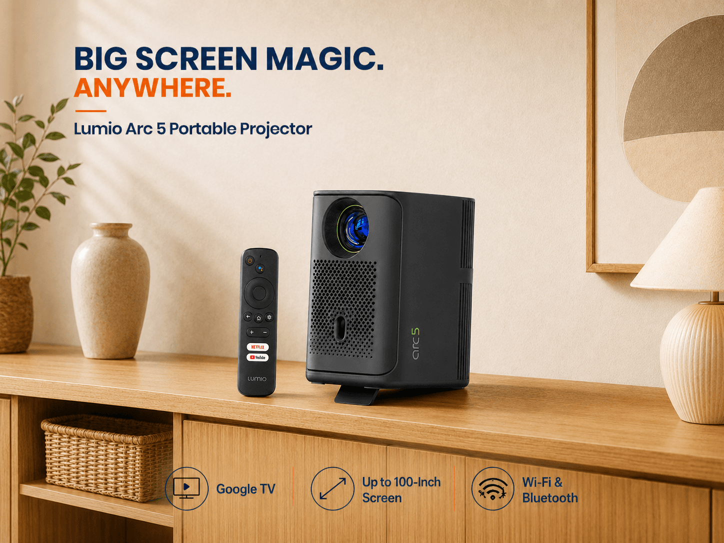 Lumio Portable Home Projector image 2