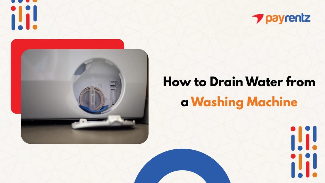 How to drain water from washing machine ?