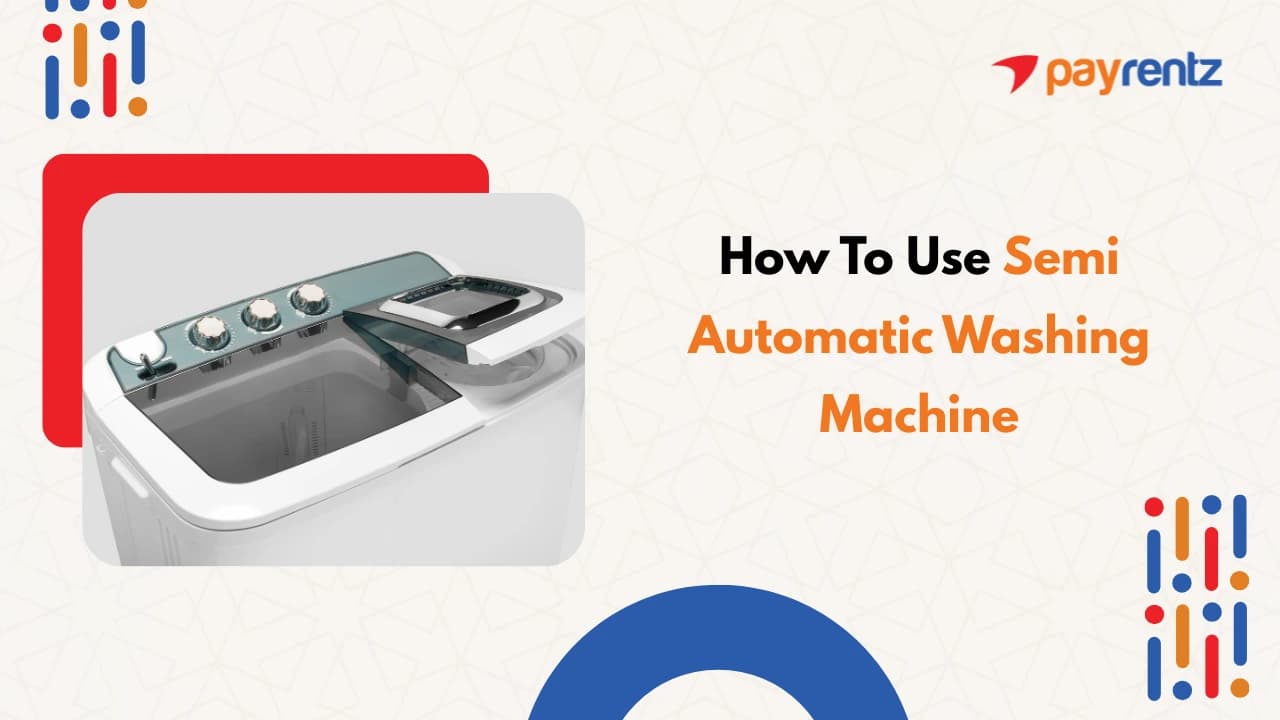 How to use semi automatic washing machine ?